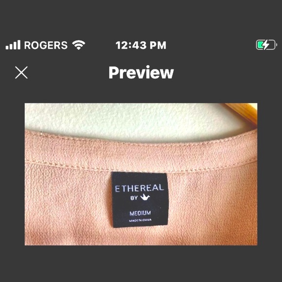 Soft dusty rose Ethereal Los Angeles | Sleeveless Blouse w/ Tie | Unique back. - Picture 5 of 6